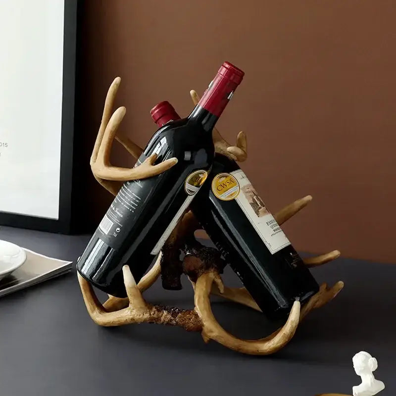 Resin Antler Wine Holder