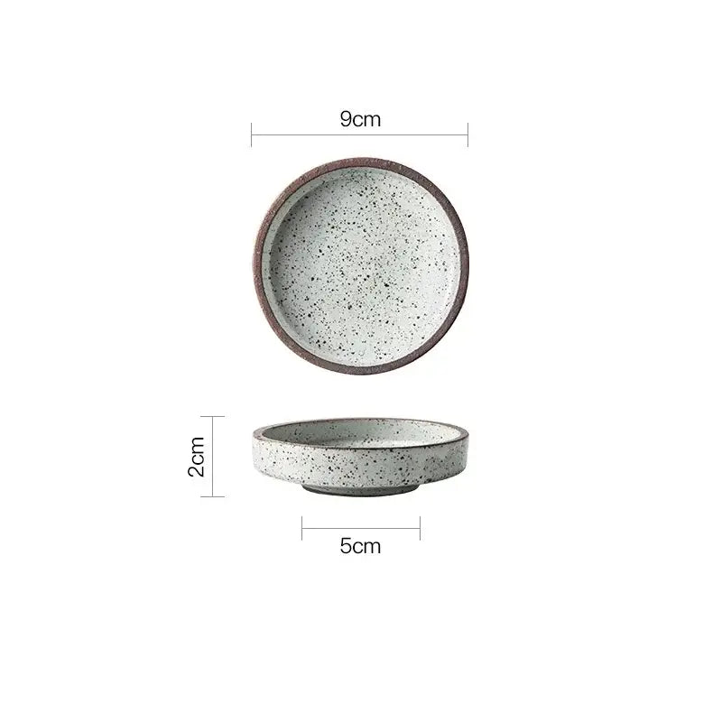 Speckled Ceramic Snack Plates