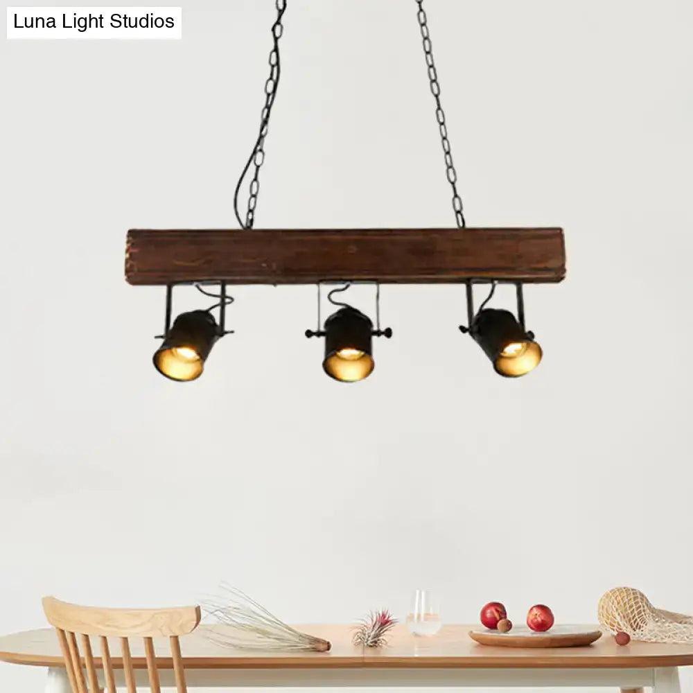 Black Wood Beam Pendant