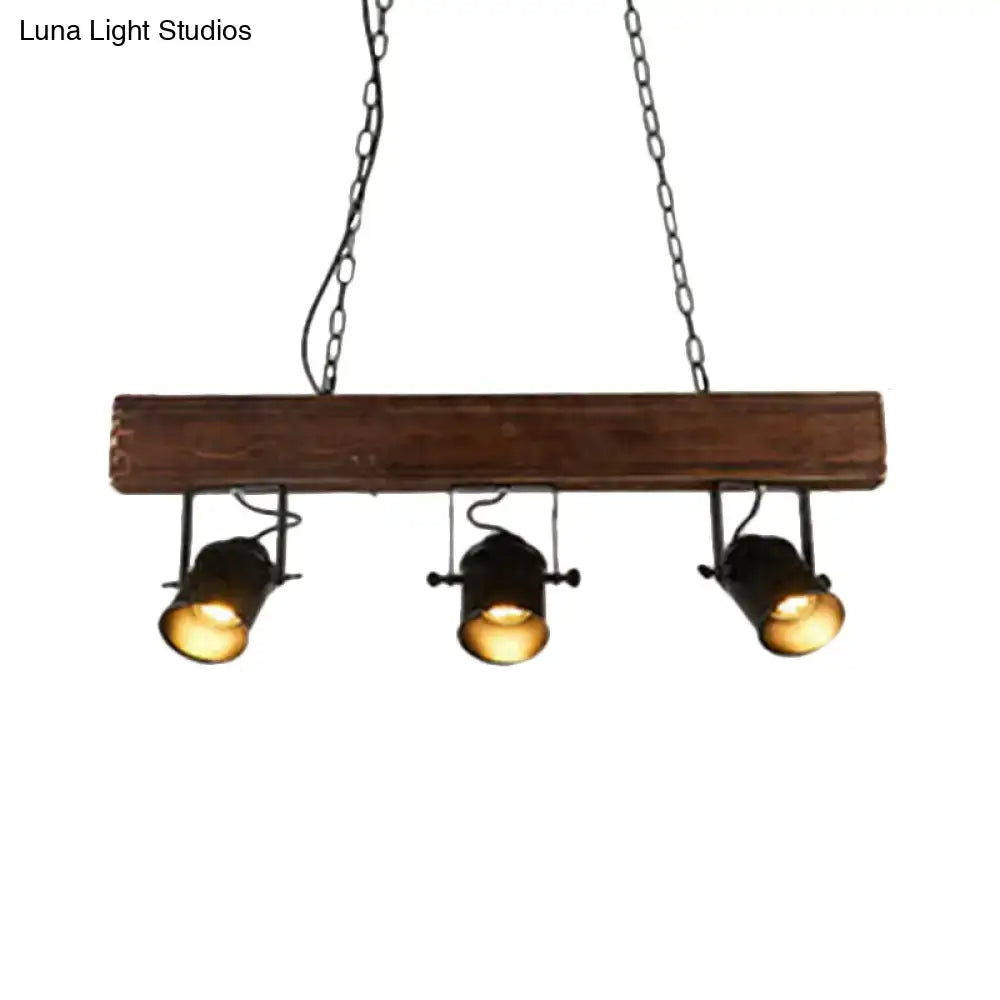 Black Wood Beam Pendant