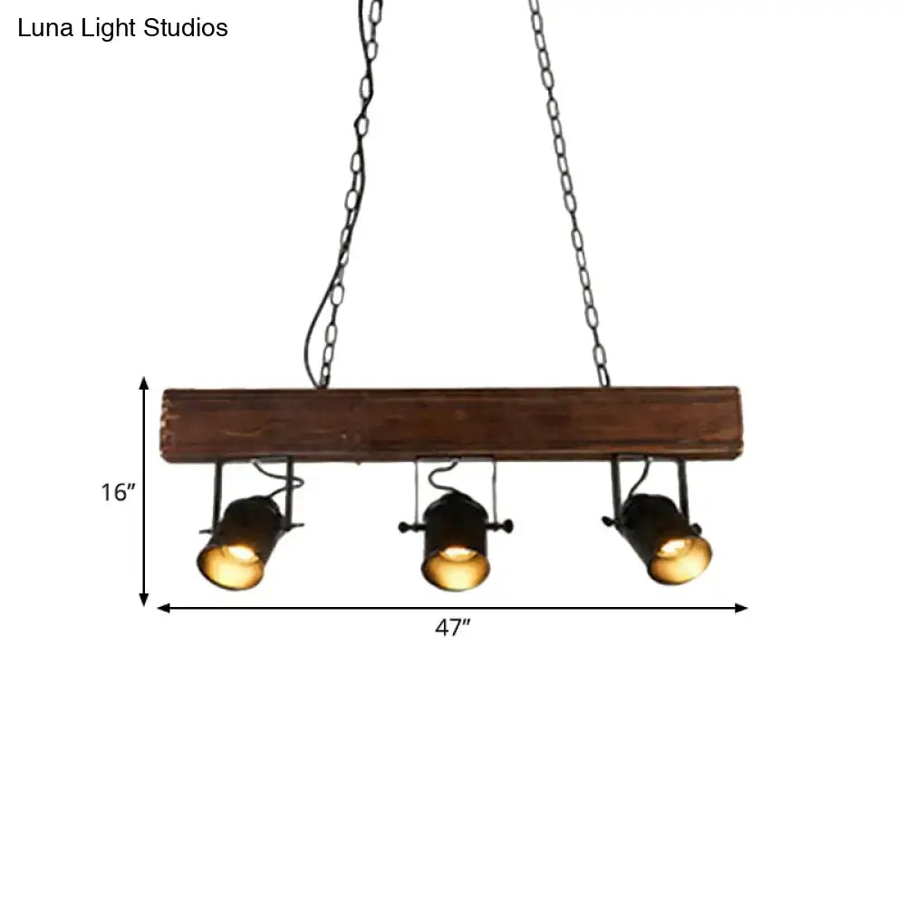 Black Wood Beam Pendant