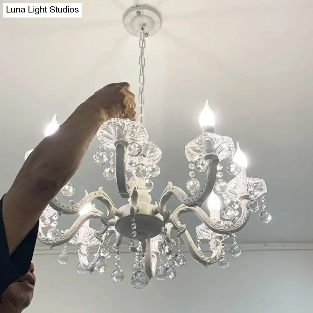 White Crystal Chandelier