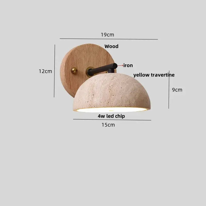 Wood Concrete LED Wall Sconce