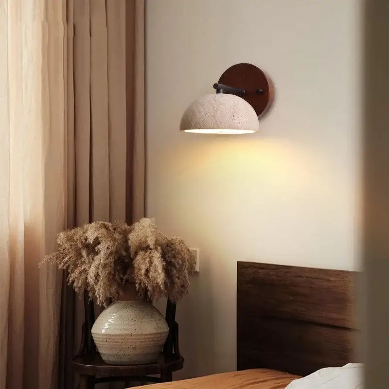 Wood Concrete LED Wall Sconce