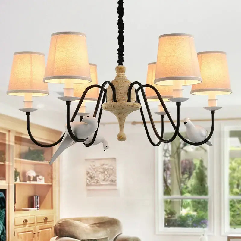 Iron Bird Chandelier