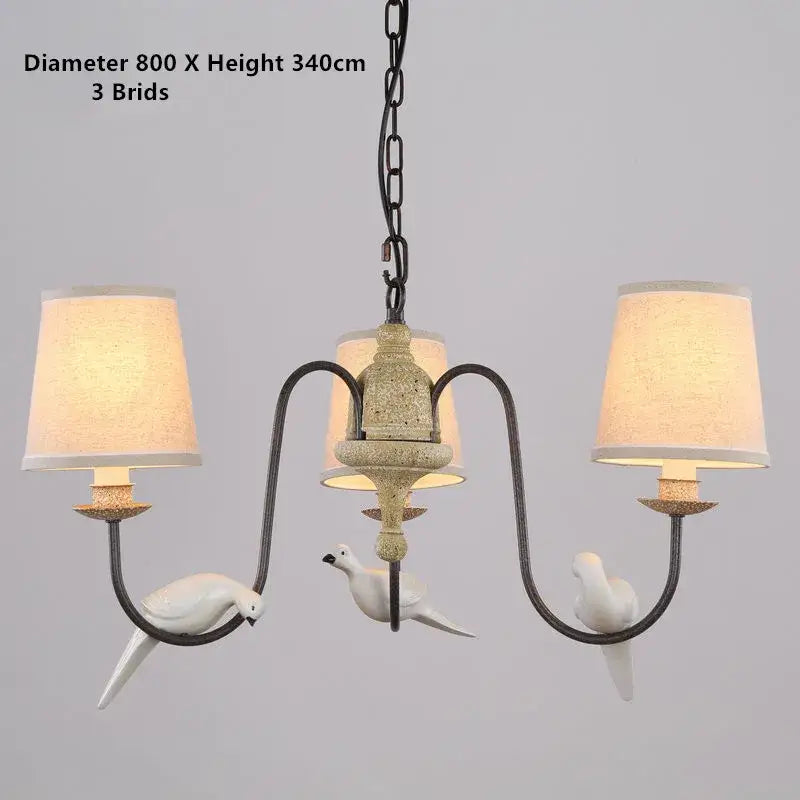 Iron Bird Chandelier