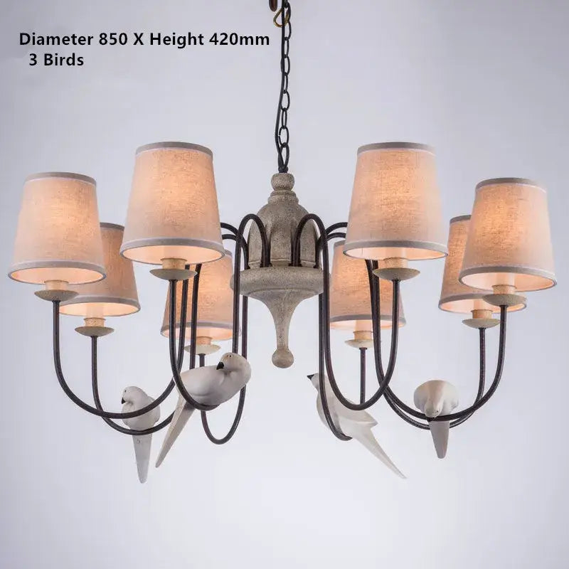 Iron Bird Chandelier