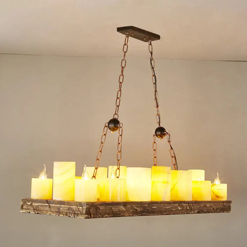 Brown Candelabra Pendant Light