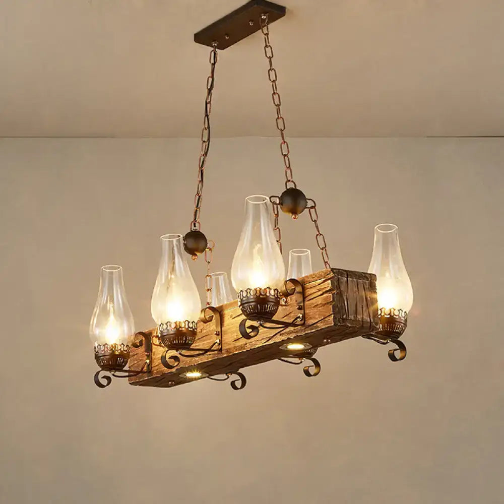 Brown Candelabra Pendant Light