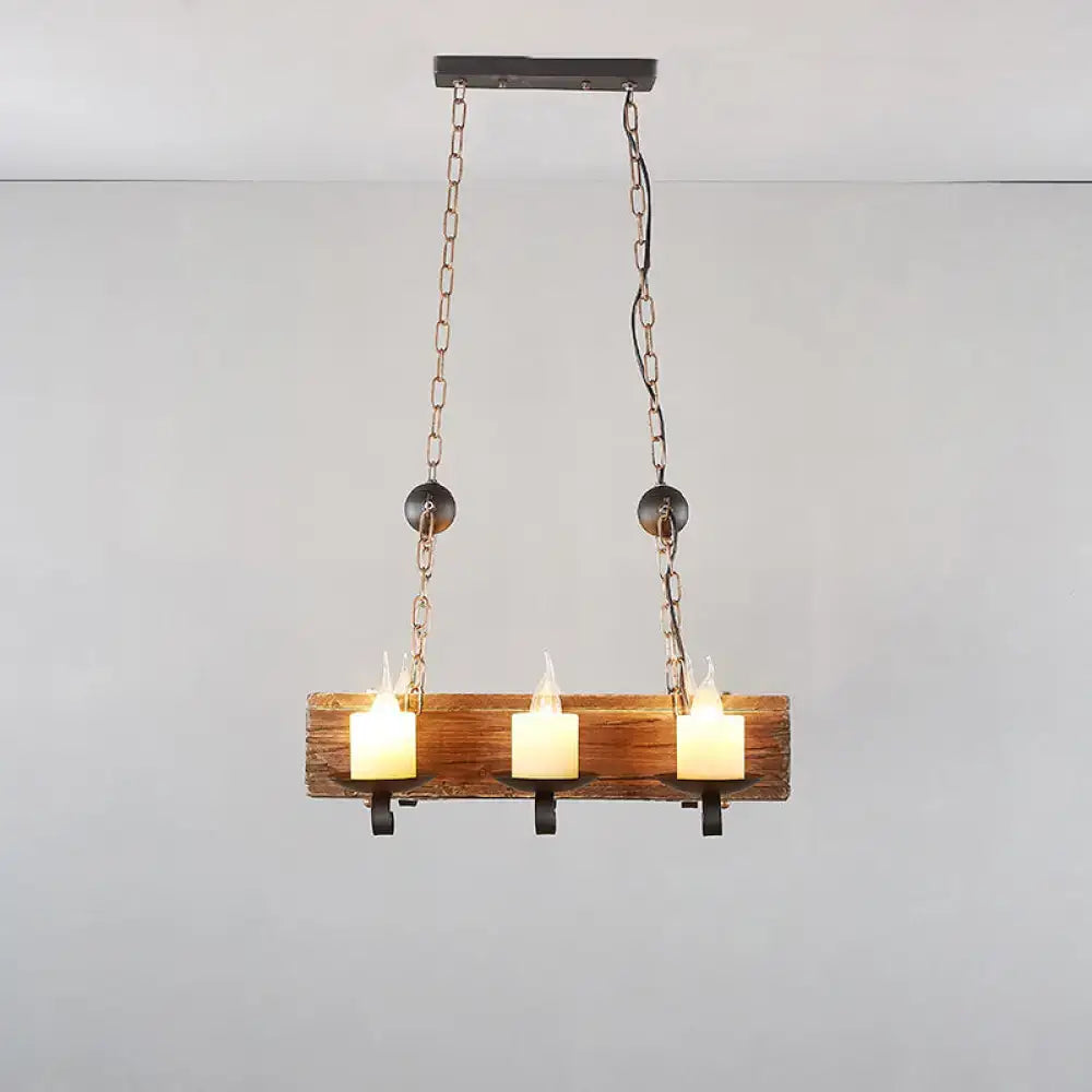 Brown Candelabra Pendant Light