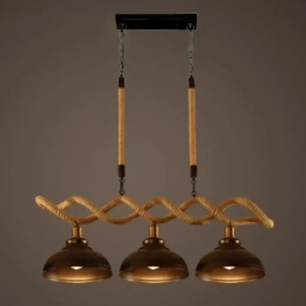 Beige Rope Pendant Light