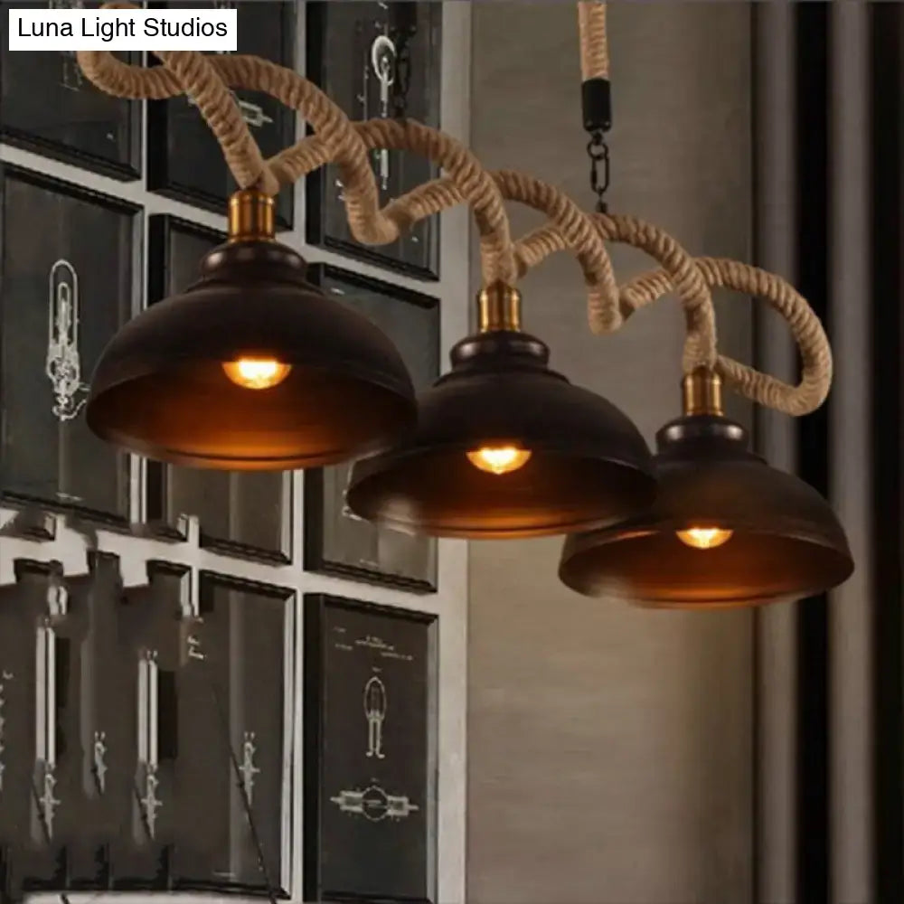 Beige Rope Pendant Light