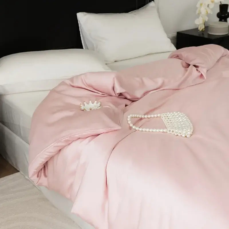 Sage Satin Queen Duvet