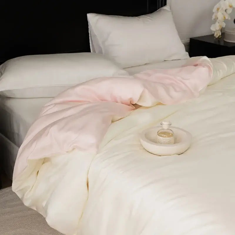 Sage Satin Queen Duvet