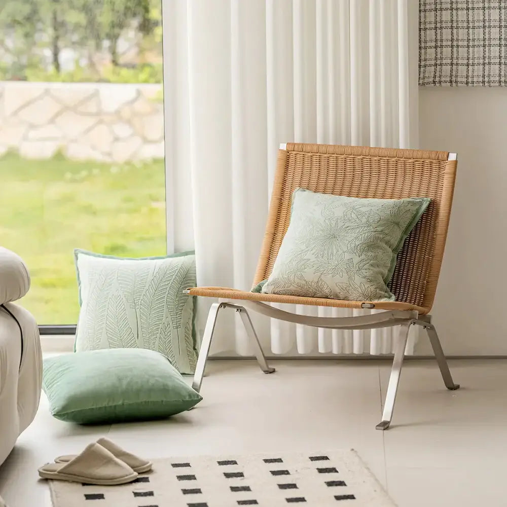 Sage Jacquard Pillow Covers