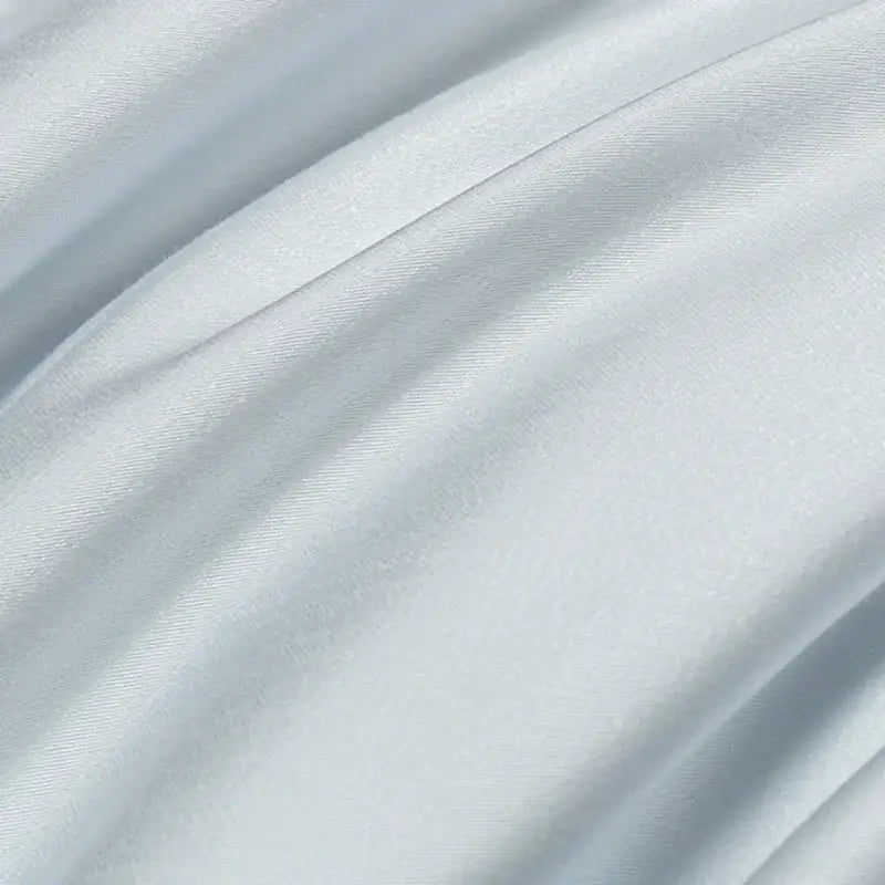 Satin Light Blue Duvet