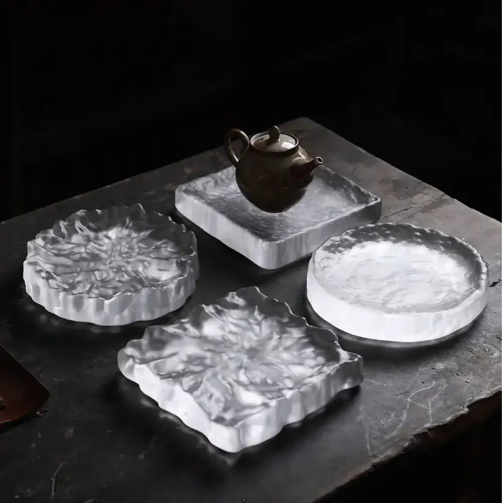 Crystal Glass Coaster Set