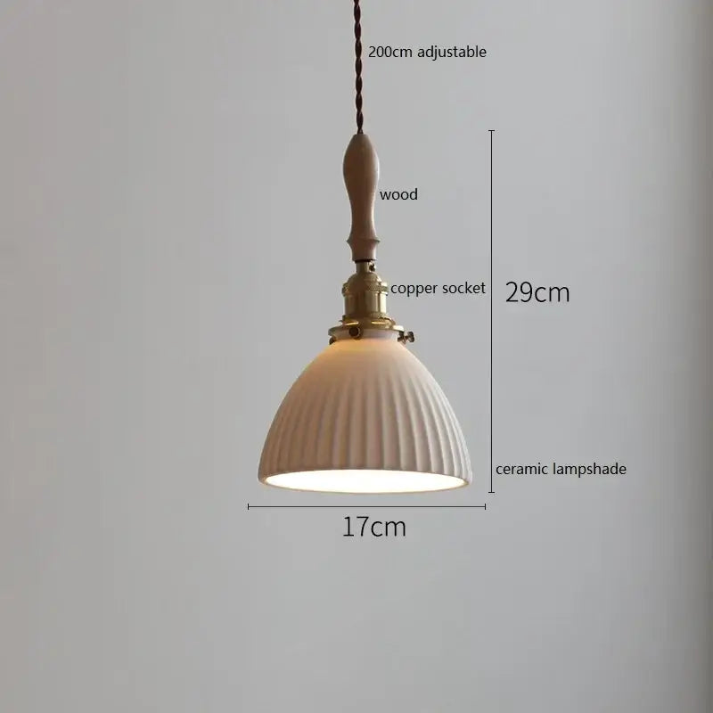 White Ceramic Dining Pendant