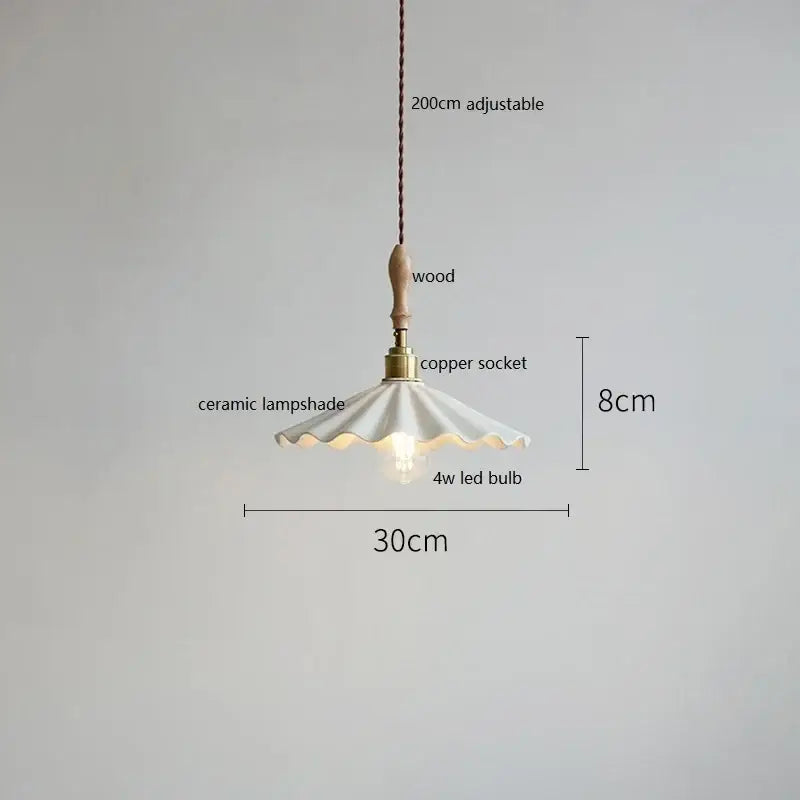 White Ceramic Dining Pendant