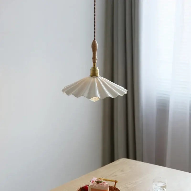 White Ceramic Dining Pendant