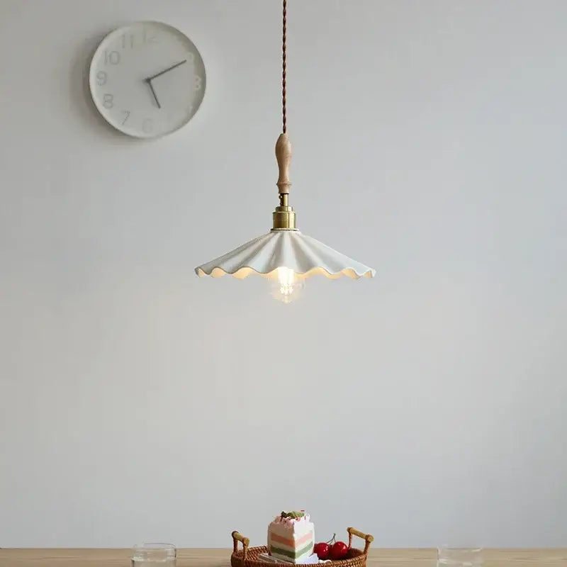 White Ceramic Dining Pendant