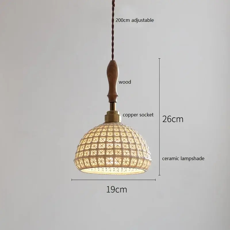 White Ceramic Dining Pendant