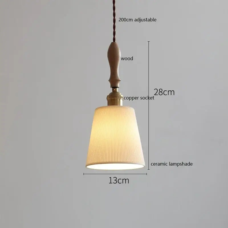 White Ceramic Dining Pendant