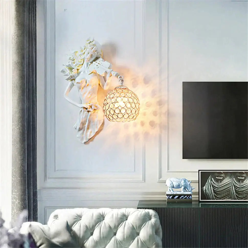 Gold Crystal Wall Sconce