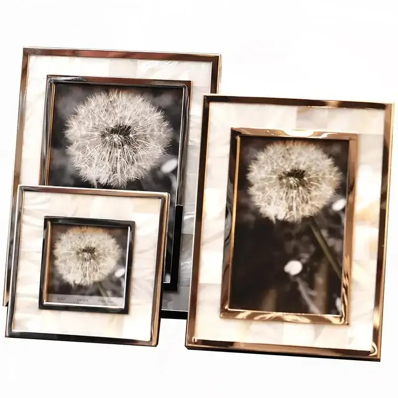 Golden Shell Photo Frames