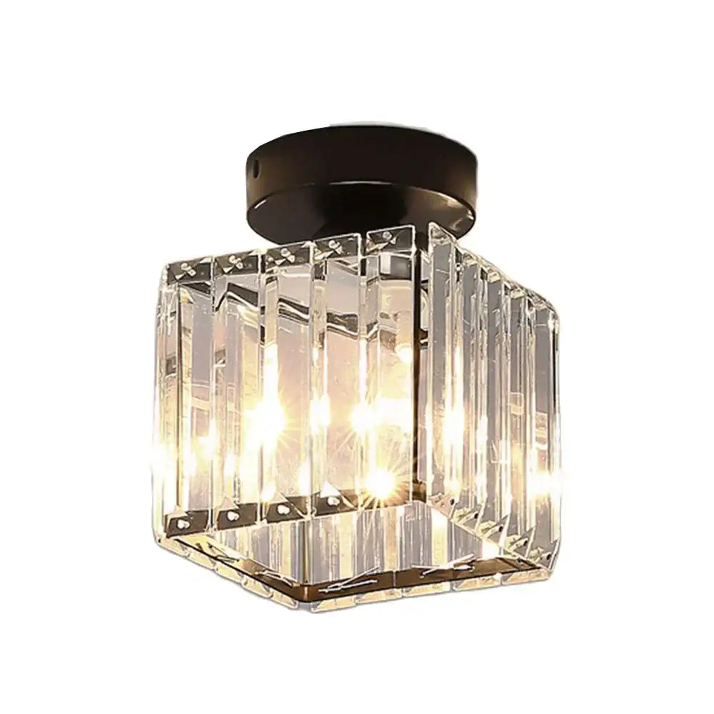 Black Gold Crystal Lights