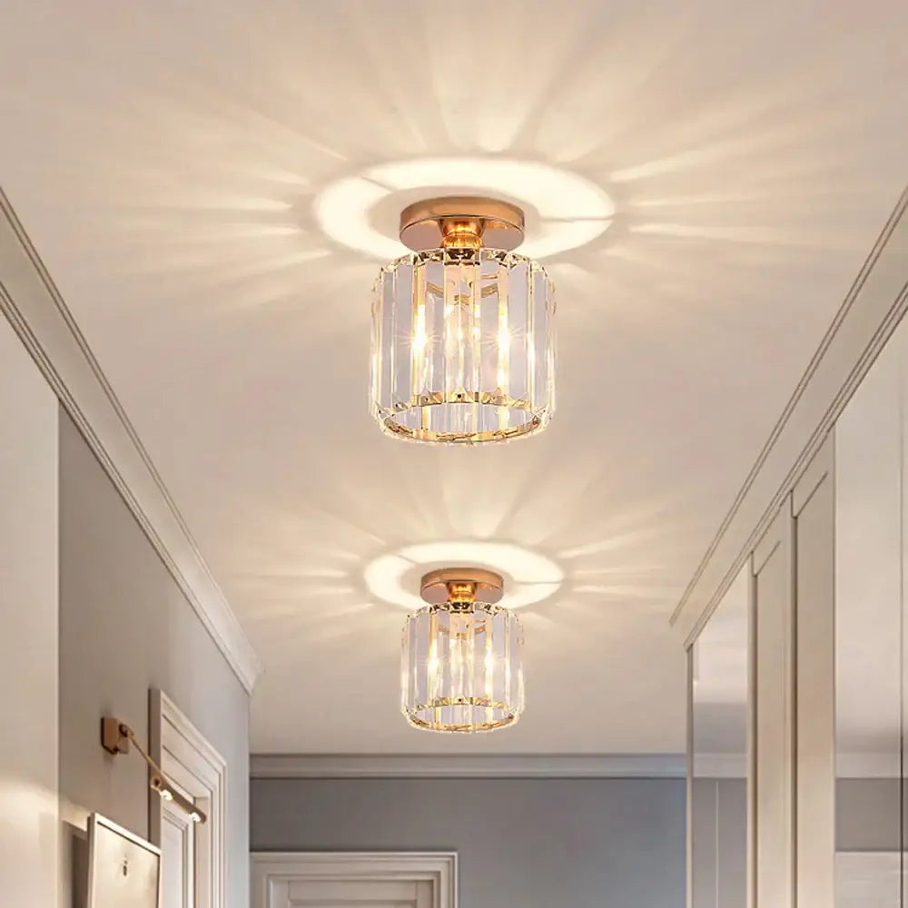Black Gold Crystal Lights