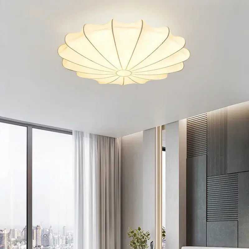 Cream Flower Pendant Light