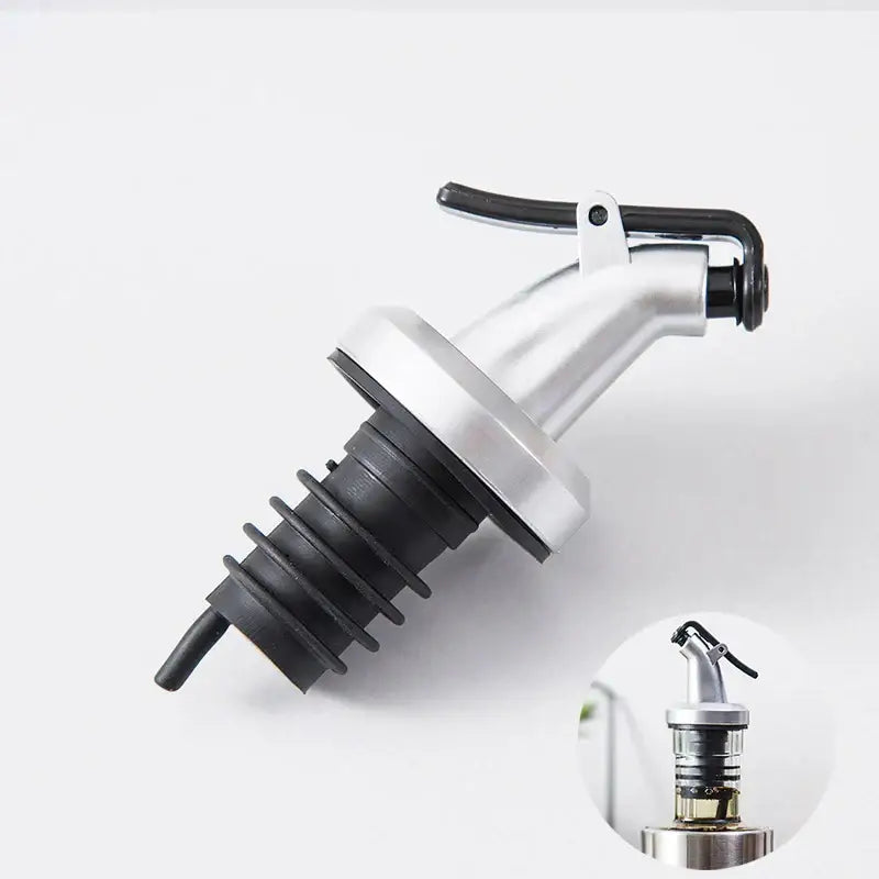 Black Bottle Stopper Set