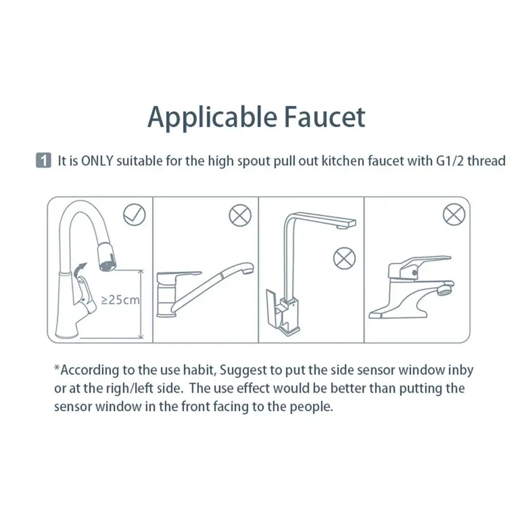 Brushed Nickel Sensor Faucet