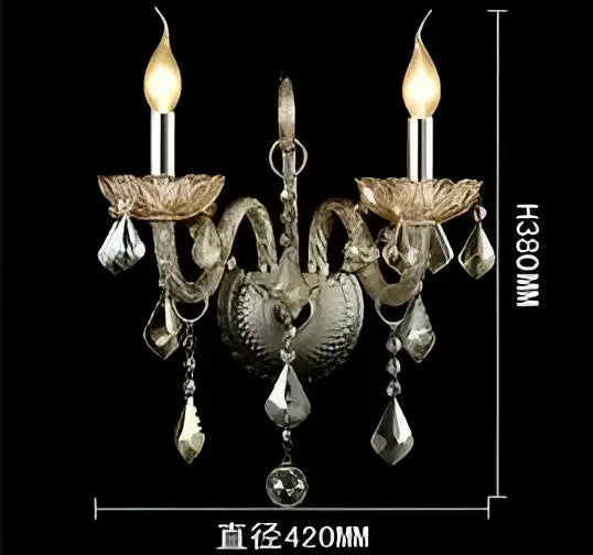 Crystal Cognac Wall Lamp