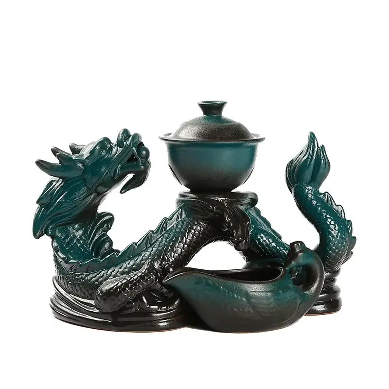 Silver Dragon Tea Set