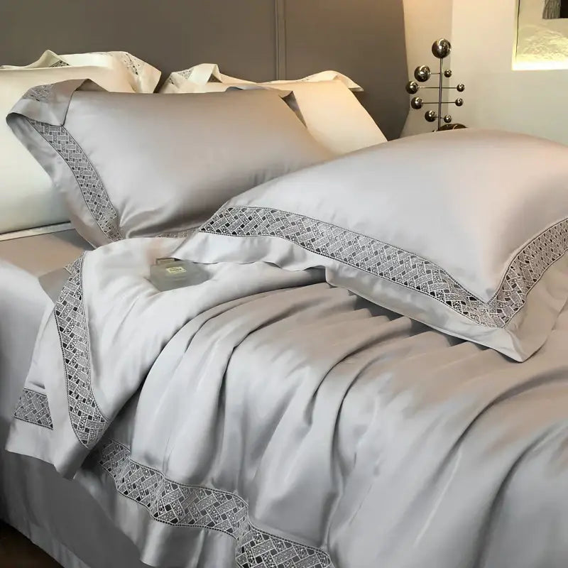 Gray Eucalyptus Summer Quilt Lyocell Blend