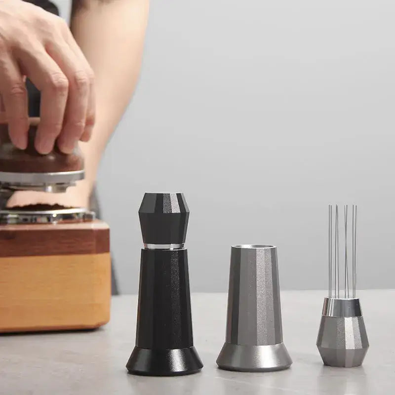 Silver Hexagonal Espresso Tool