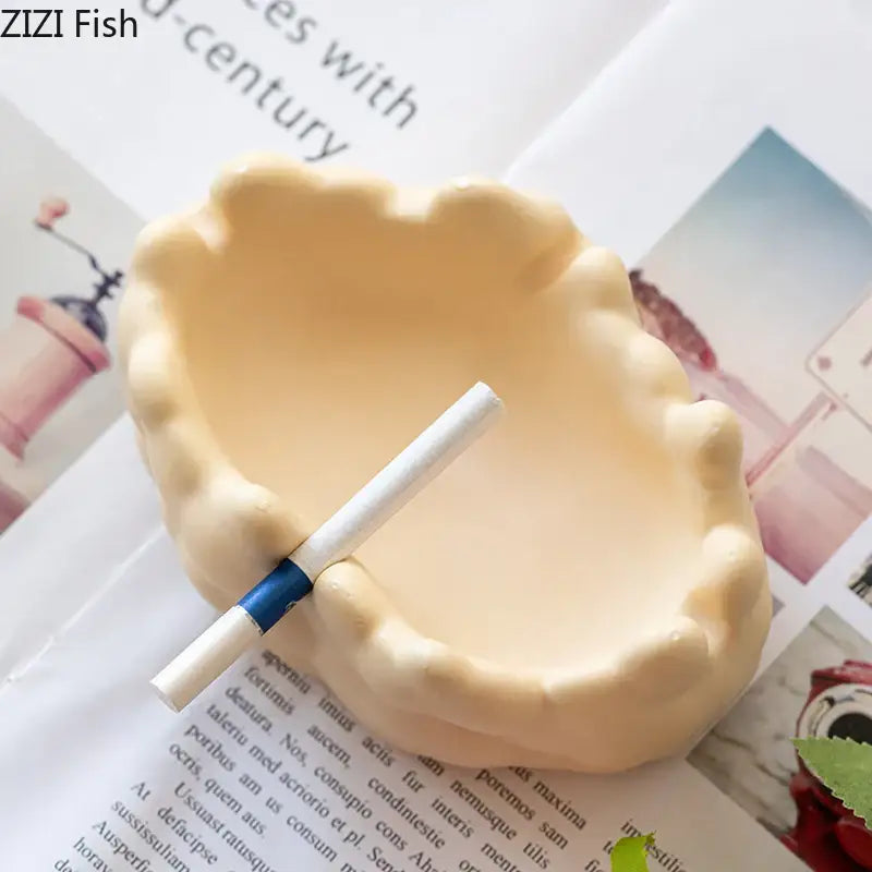 Textured Ceramic Bubble Ashtray