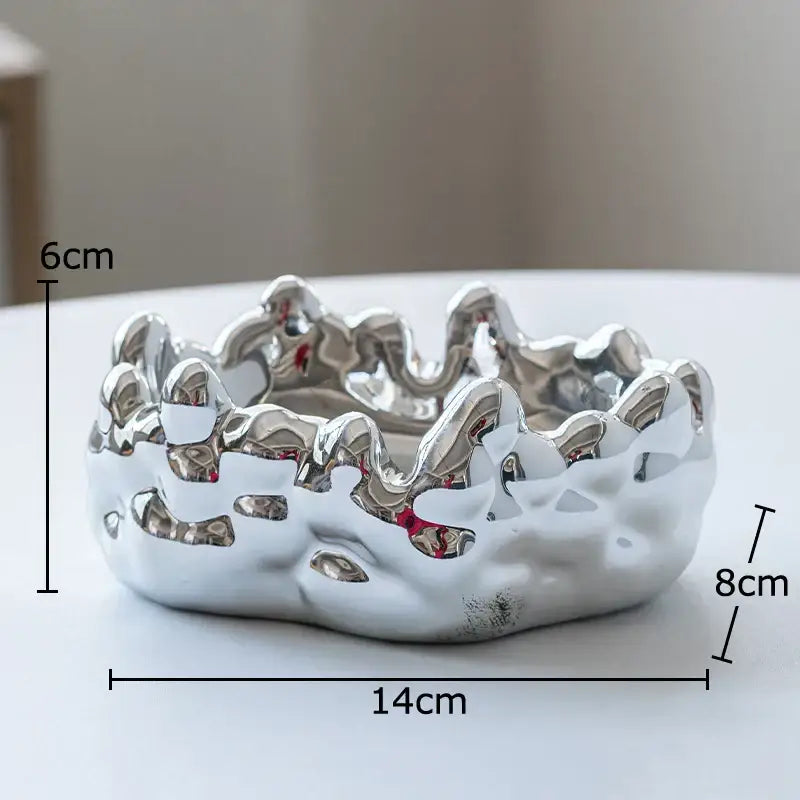 Textured Ceramic Bubble Ashtray