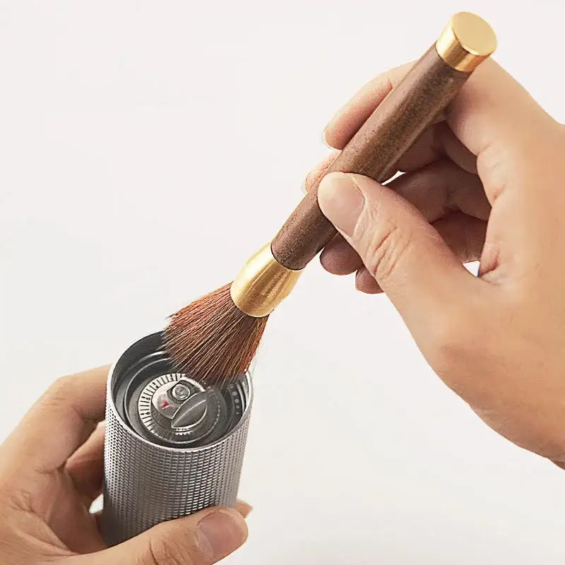 Wood Handle Espresso Brush