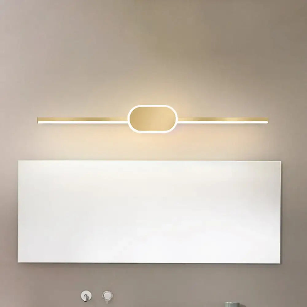 Gold Metal 31-Inch Vanity Sconce