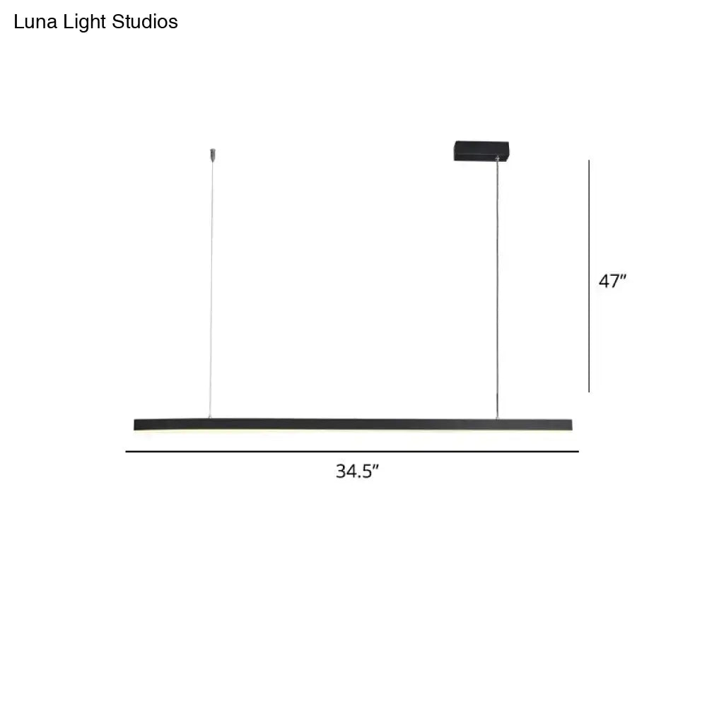 Gold Rectangular Pendant Light