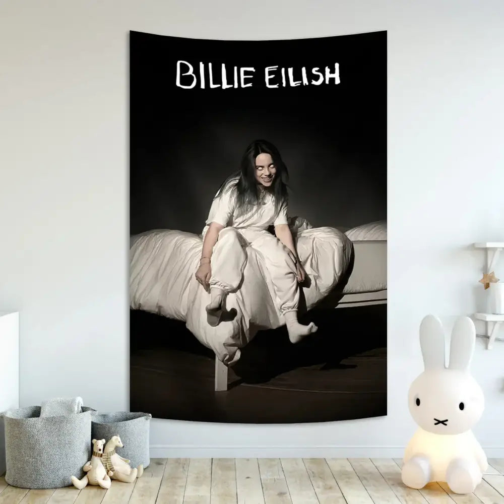 Boho Singer Tapestry Banner