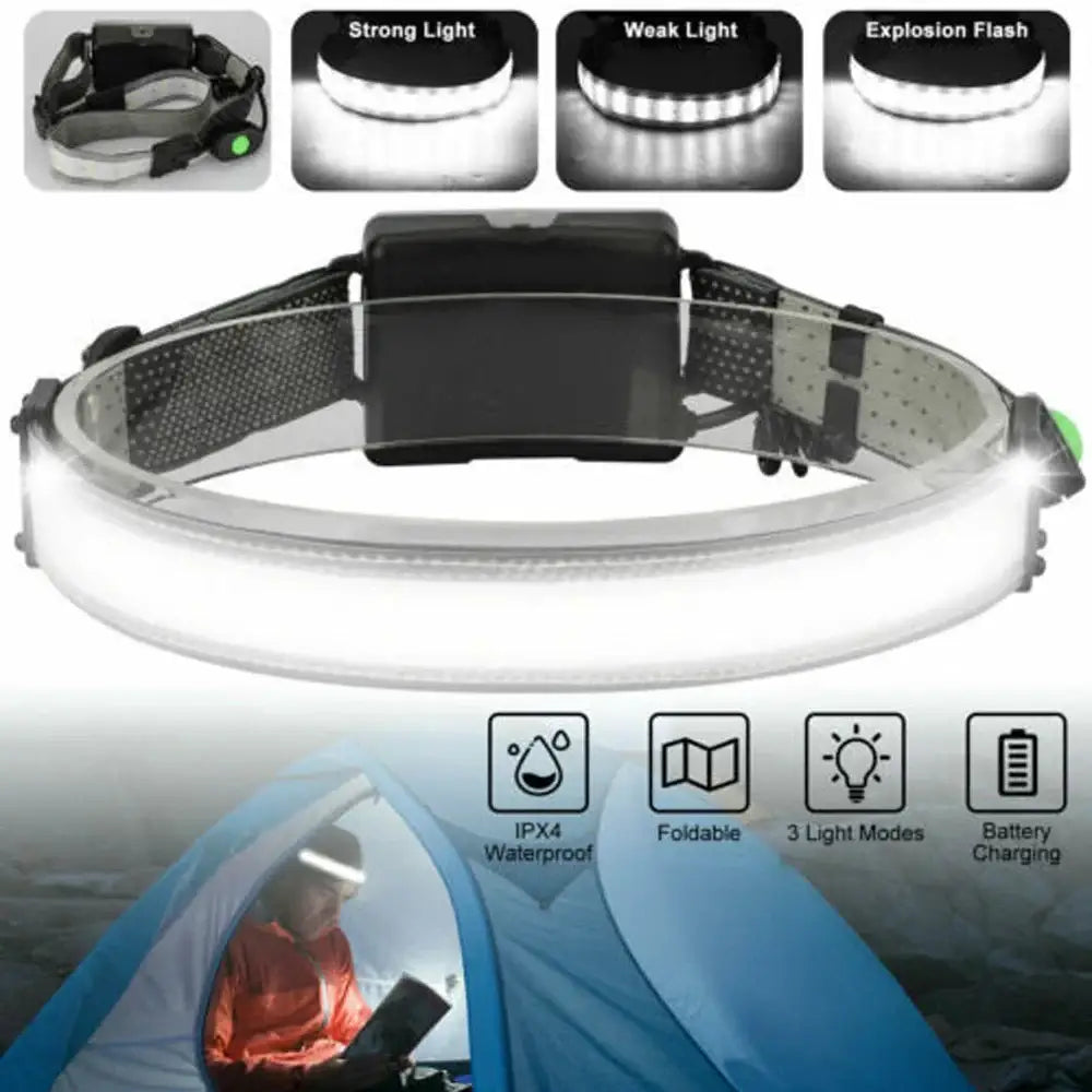 Black LED Sensor Headlamp