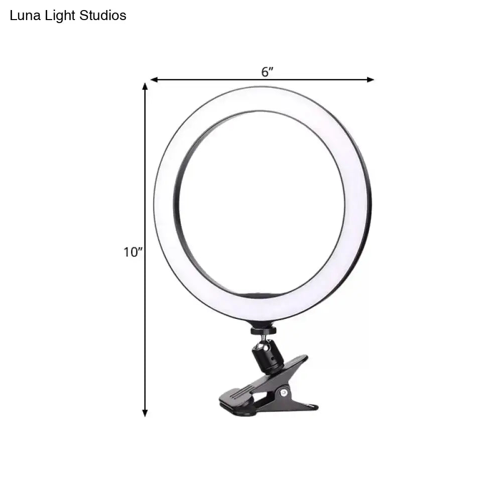 Black LED Ring Wall Light