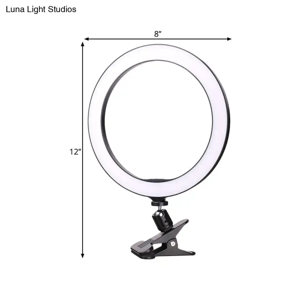 Black LED Ring Wall Light