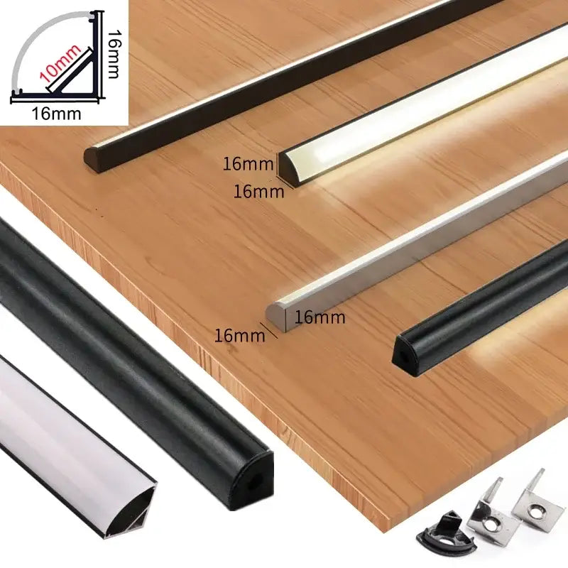 Silver Aluminum Corner Light