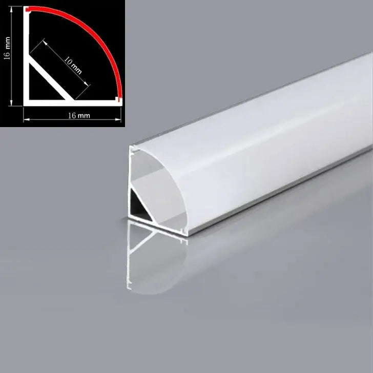 Silver Aluminum Corner Light