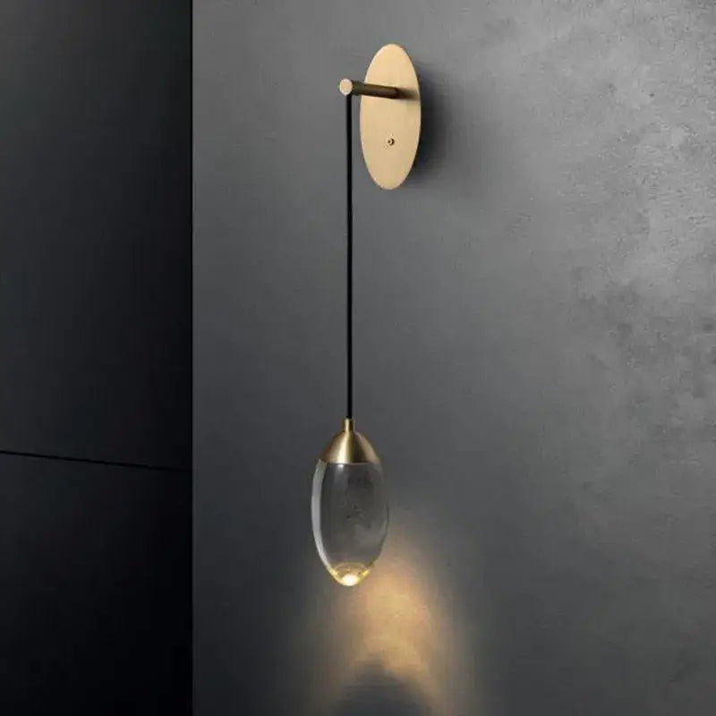 Brass Crystal LED Light